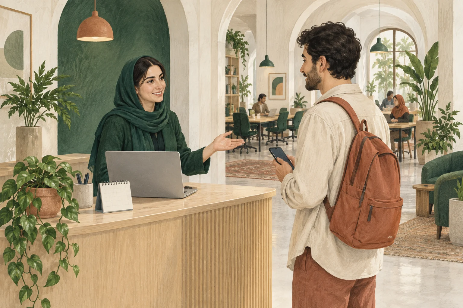 از یک سلام، شروع کنیم.